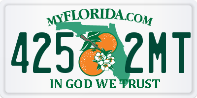 FL license plate 4252MT