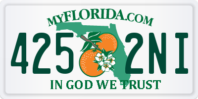 FL license plate 4252NI