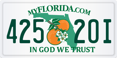 FL license plate 4252OI