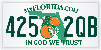 FL license plate 4252QB
