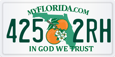 FL license plate 4252RH