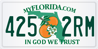 FL license plate 4252RM
