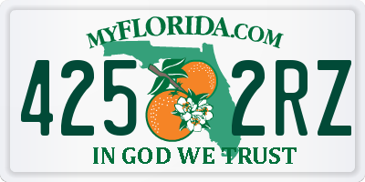FL license plate 4252RZ