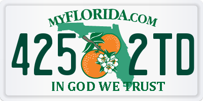 FL license plate 4252TD