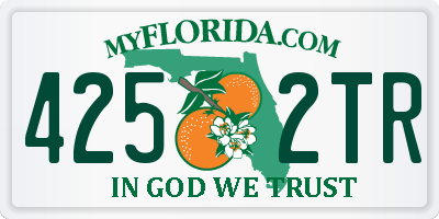 FL license plate 4252TR