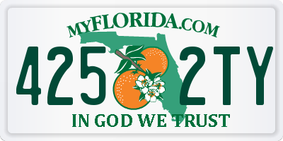FL license plate 4252TY