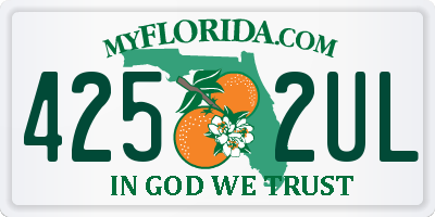 FL license plate 4252UL