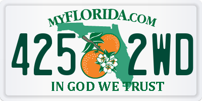 FL license plate 4252WD