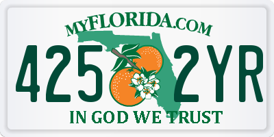 FL license plate 4252YR