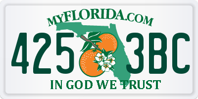 FL license plate 4253BC