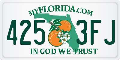 FL license plate 4253FJ