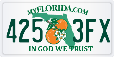 FL license plate 4253FX