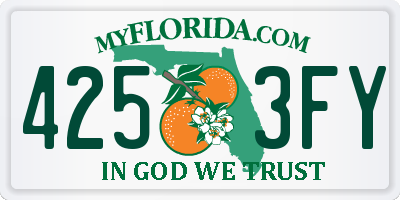 FL license plate 4253FY