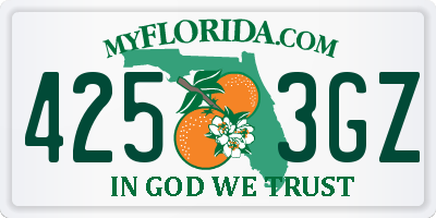 FL license plate 4253GZ