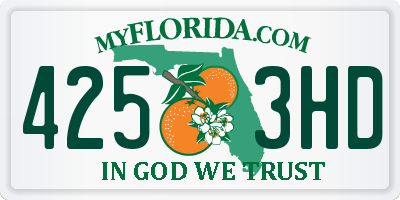 FL license plate 4253HD