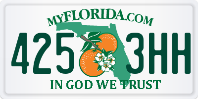 FL license plate 4253HH