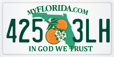 FL license plate 4253LH