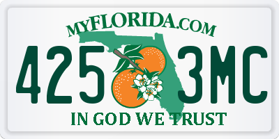 FL license plate 4253MC