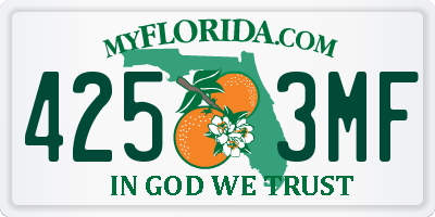 FL license plate 4253MF