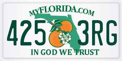 FL license plate 4253RG