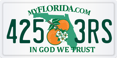 FL license plate 4253RS