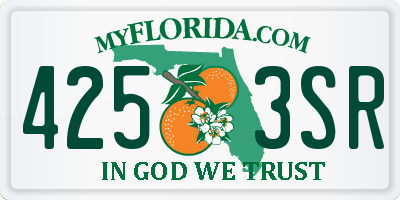 FL license plate 4253SR