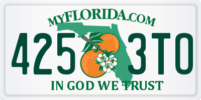 FL license plate 4253TO