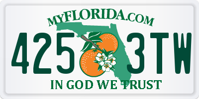 FL license plate 4253TW