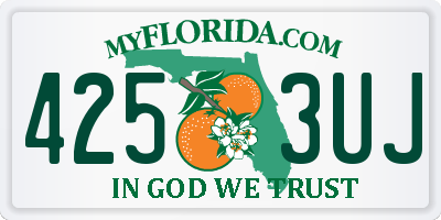 FL license plate 4253UJ