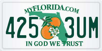 FL license plate 4253UM