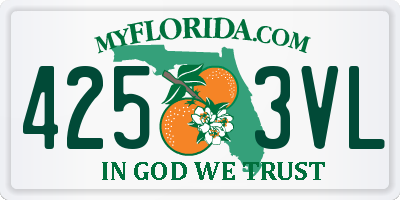 FL license plate 4253VL