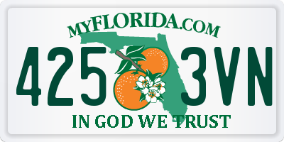FL license plate 4253VN