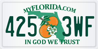 FL license plate 4253WF
