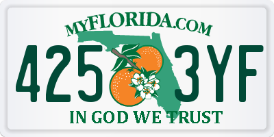 FL license plate 4253YF