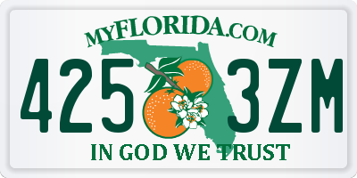FL license plate 4253ZM