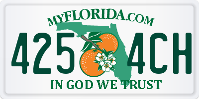FL license plate 4254CH