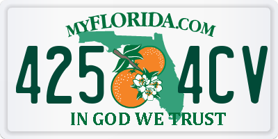 FL license plate 4254CV