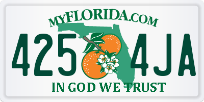 FL license plate 4254JA