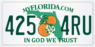 FL license plate 4254RU