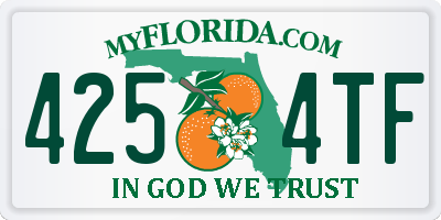 FL license plate 4254TF