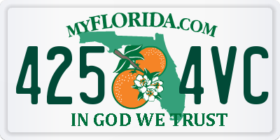 FL license plate 4254VC