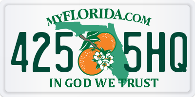 FL license plate 4255HQ