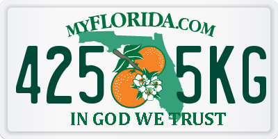 FL license plate 4255KG