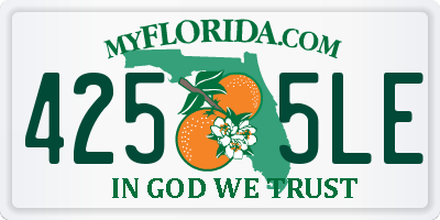 FL license plate 4255LE