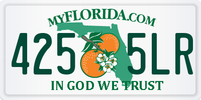 FL license plate 4255LR