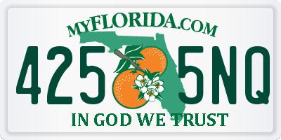 FL license plate 4255NQ