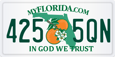 FL license plate 4255QN