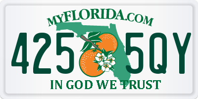 FL license plate 4255QY