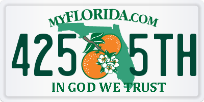 FL license plate 4255TH