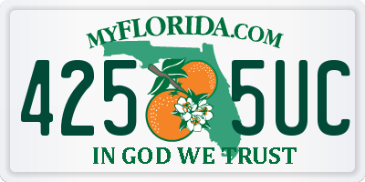 FL license plate 4255UC